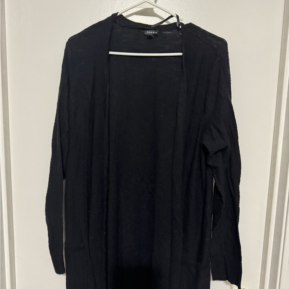 Torrid Black Open Front Cardigan - Picture 1 of 1